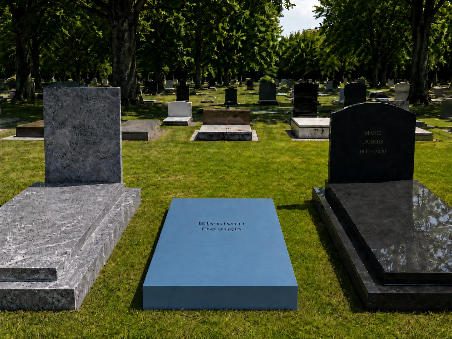 Monument en acier thermolaqué.